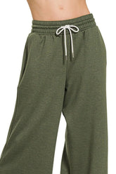 Scuba Drawstring Pants ZENANA